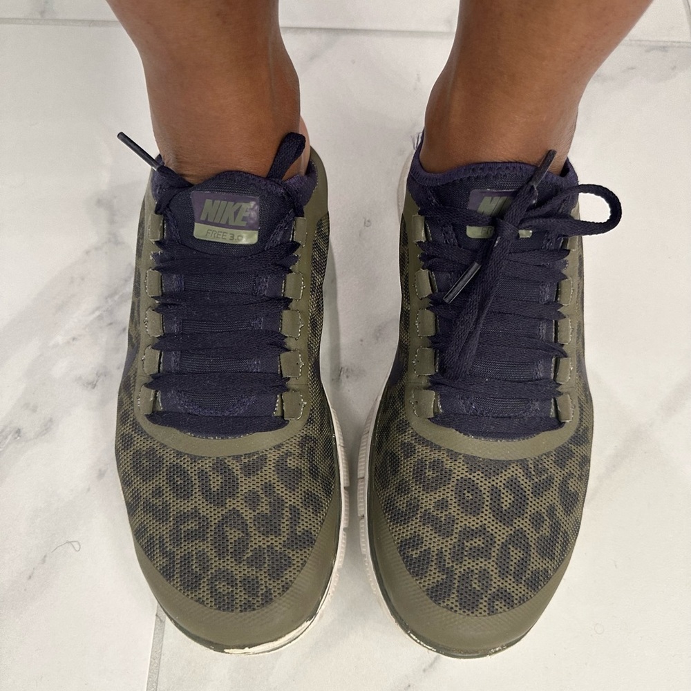 Nike Free 3.0 Leopard Athletic Shoes Sz 9